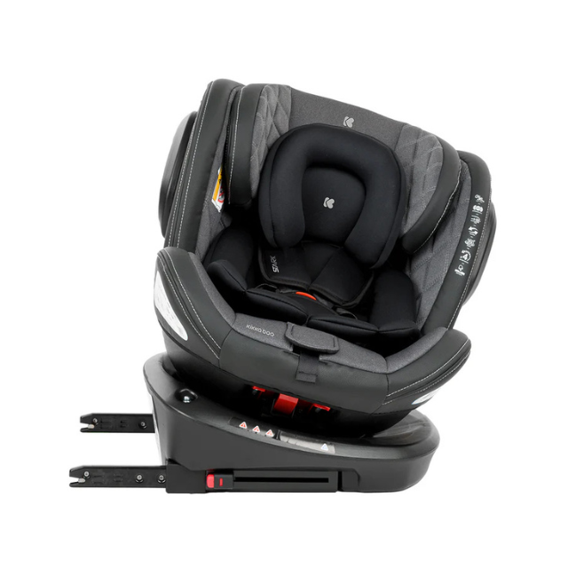 Asiento Stark Isofix 0-36K | Gris Obscuro - Kikkaboo
