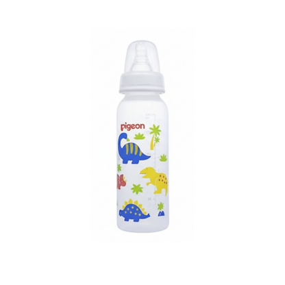 Biberón Peristáltico Standra  Decorado x 240 ML - Pigeon SOLO COLOR ROSADO