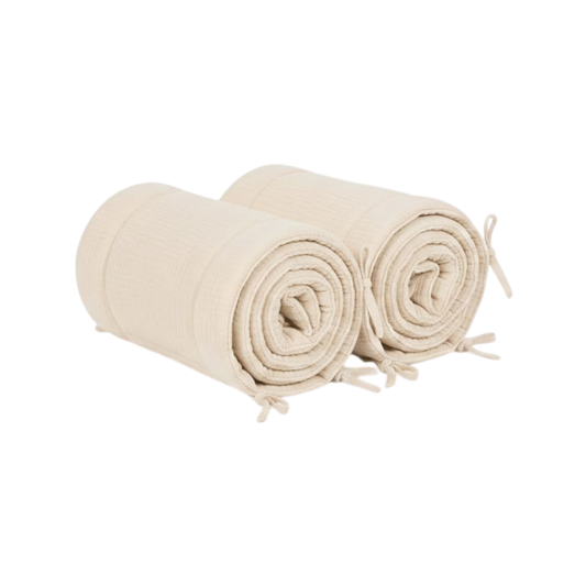 Bumper Muselina 4 Lados 130X70 CM | Crudo - B4 Baby