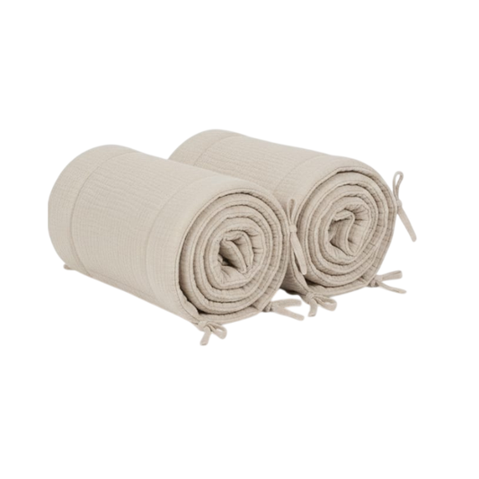 Bumper Muselina 4 Lados 130X70 CM | Habano - B4 Baby
