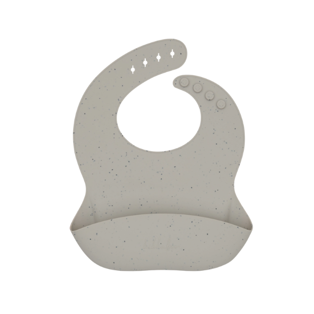 Babero Platinum Silicona | Beige - Kikkaboo