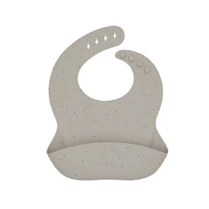 Babero Platinum Silicona | Beige - Kikkaboo