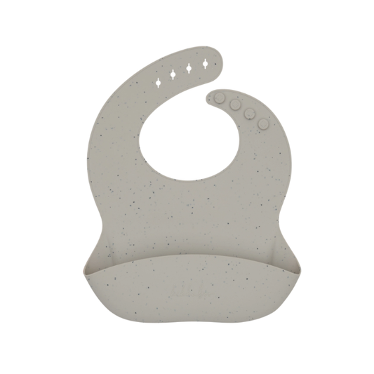Babero Platinum Silicona | Beige - Kikkaboo