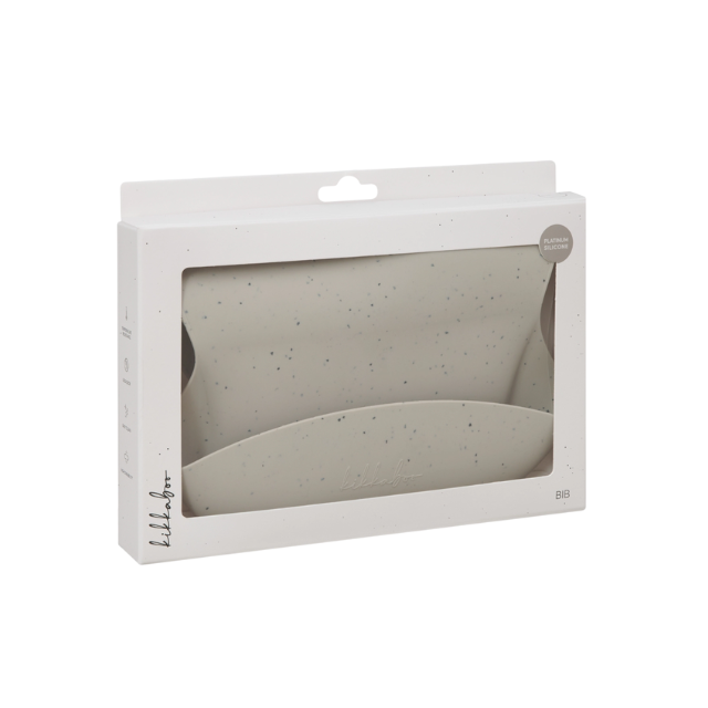 Babero Platinum Silicona | Beige - Kikkaboo
