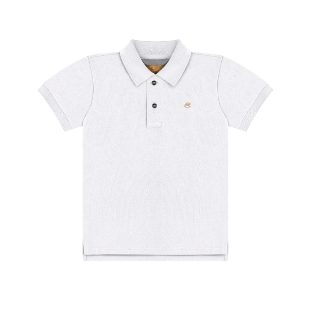 Camisa Polo Niños Blanco - Up Baby
