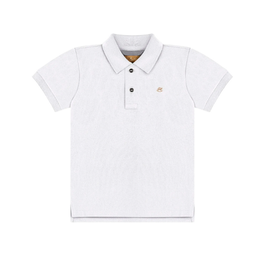 Camisa Polo Niños Blanco - Up Baby