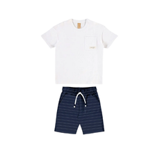 Conjunto: Camiseta + Shorts Niños Blanco - Up Baby