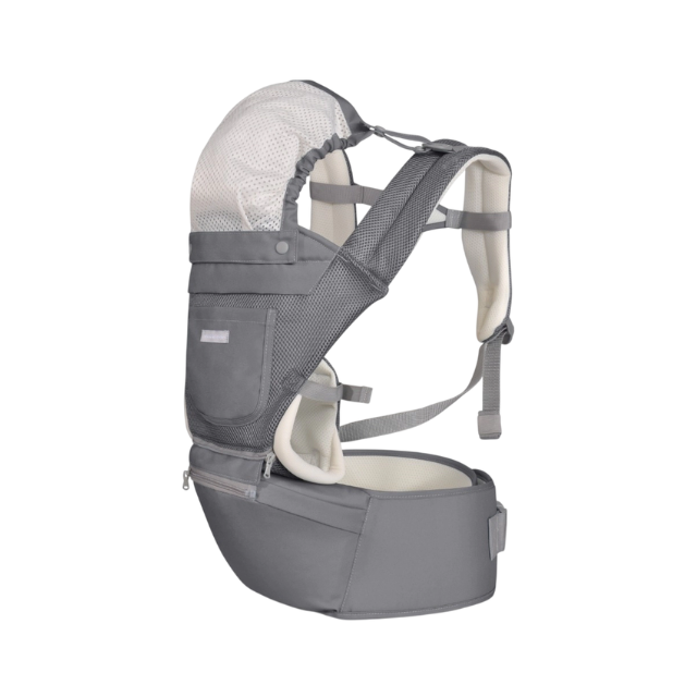 Canguro Chloe Mesh | Gris - Kikkaboo