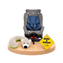 Combo: Asiento de Auto Space One + Soporte de Cuello Oso + Bebé a Bordo | Enzo - Born