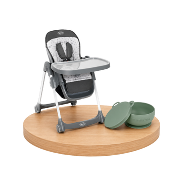 Combo Silla de Comer Orion + Plato Bowly | Verde - Born