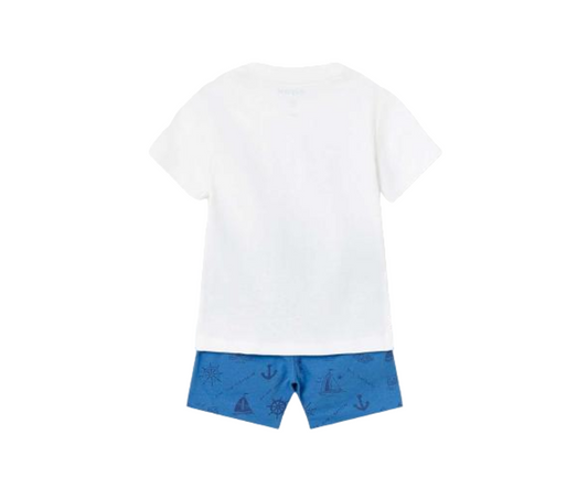 CONJUNTO PUNTO BERMUDA ESTAMPADA NINO MAYORAL