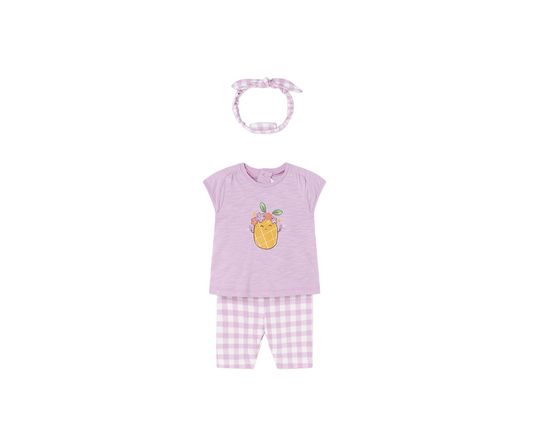 CONJUNTO CAPRI CON DIADEMA NIÑA CANASTILLA MAYORAL