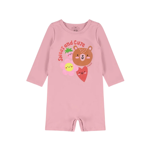 Enterizo Niñas Rosa Prisma - Up Baby