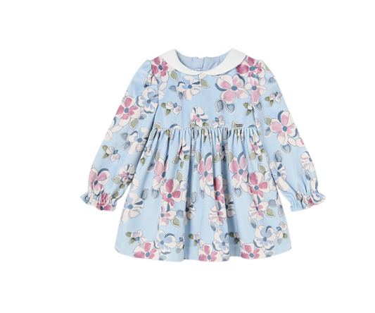 VESTIDO TERCIOPELO ESTAMPADO ROSADO MAYORAL