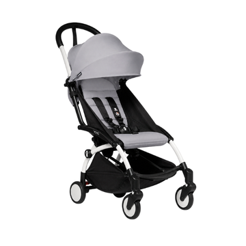 Estructura de Coche Yoyo 2 Blanco + Cobertura Babyzen 6+ | Gris Piedra - Yoyo