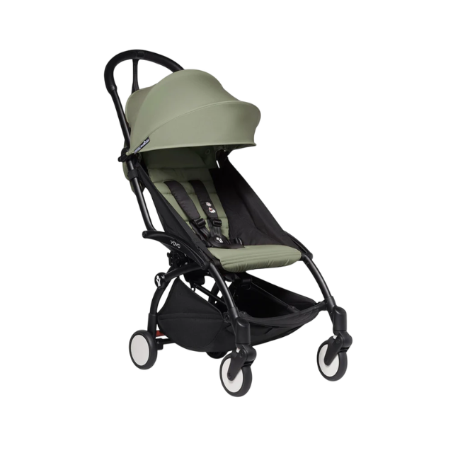 Estructura de Coche Yoyo 2 Negro + Cobertura Babyzen 6+ | Olivo - Yoyo