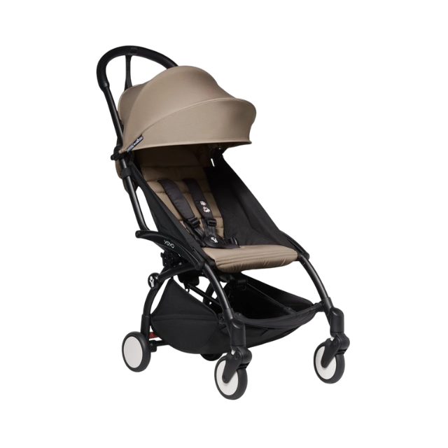 Estructura de Coche Yoyo 2 Negro + Cobertura Babyzen 6+ | Taupe - Yoyo