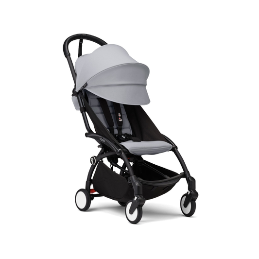 Estructura de Coche Yoyo 3 Negro + Cobertura Babyzen  6+ | Gris Piedra - Yoyo