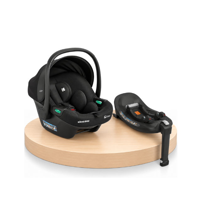 Combo: Portabebé I-Xtend + Base Para Portabebe I-Xtend | Negro - Kikkaboo