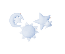 Cojines  3 PZ. Estrella - Sol Y Luna | Celeste B4 Baby