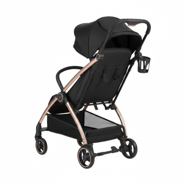 Coche Autoplegable Joy | Negro - Kikkaboo