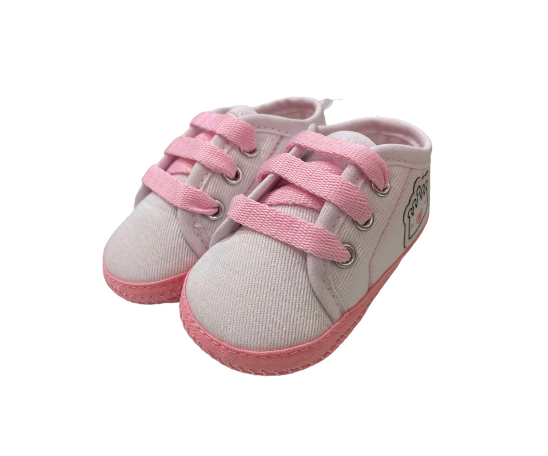 Zapatilla Beba Corona Blanco Peke B4 Baby