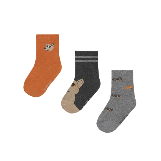 Set 3 Calcetines Fantasia | Calabaza - Mayoral
