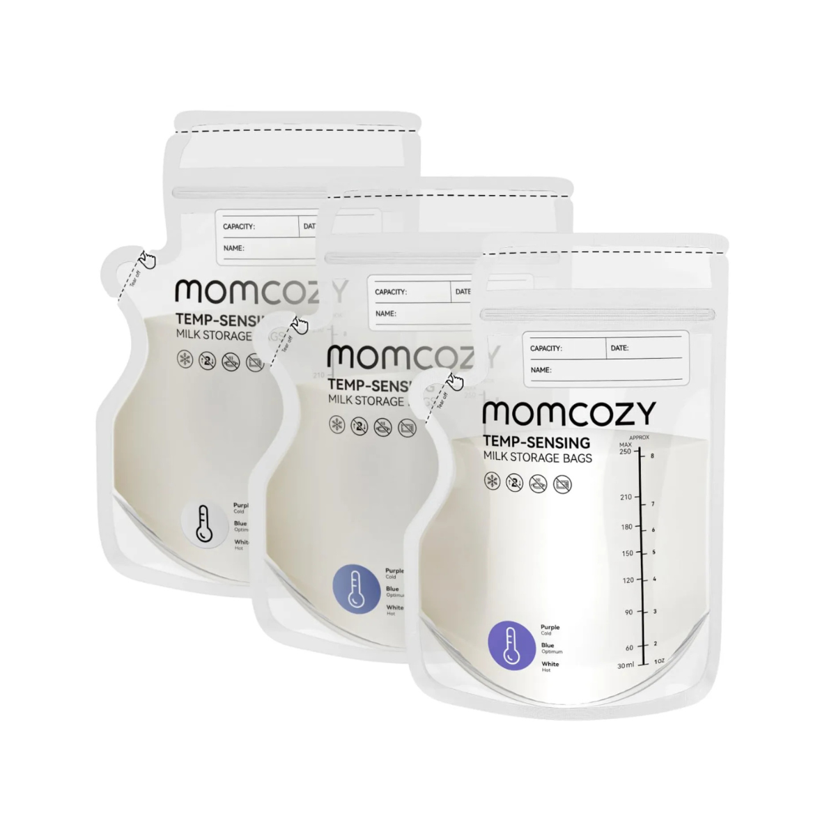 Bolsas de Almacenamiento De Leche Materna | 60 Unid 8 Oz Momcozy