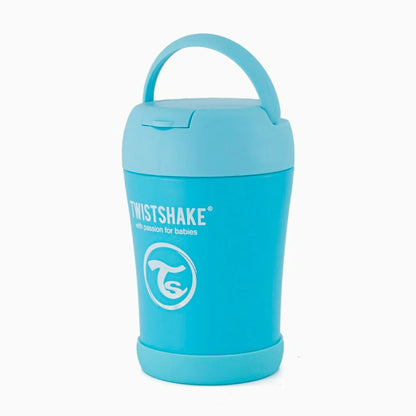 CONTENEDOR DE COMIDA 350ML CELESTE TWISTSHAKE