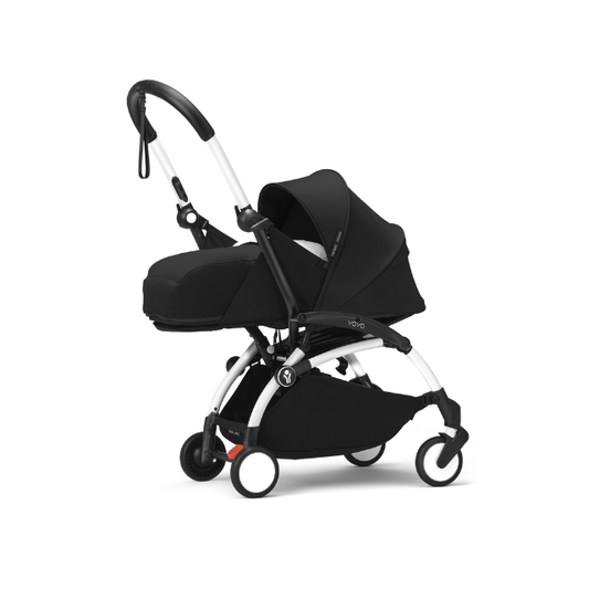 Estructura de Coche Yoyo 3 Blanco + Pack Recién nacido 0+ | Negro - Yoyo