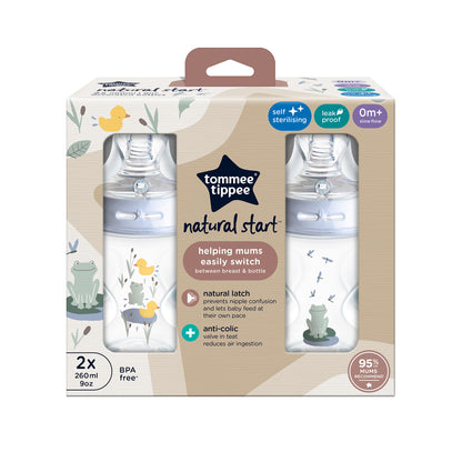 Biberon Natural Start 9Oz | Niño X 2 Tommee Tippee