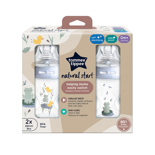 Biberon Natural Start 9Oz | Niño X 2 Tommee Tippee