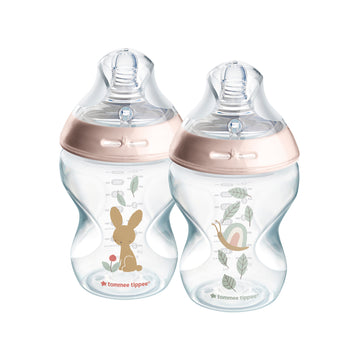 Biberon Natural Start 9Oz Niña X 2 Polipropileno Tommee Tippee