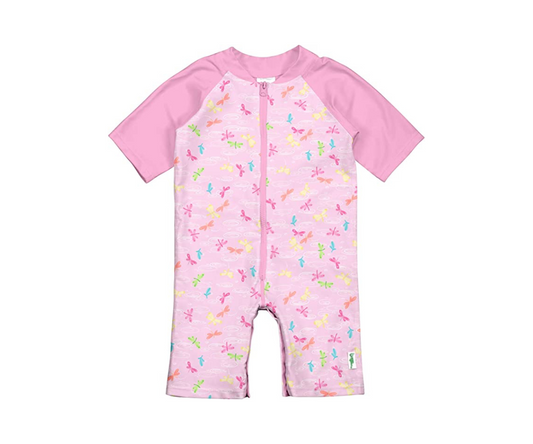 TRAJE DE BAÑO ENTERIZO CON PROTECCIÓN SOLAR ROSADO 3 AÑOS I PLAY