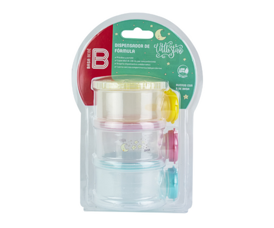 DISPENSADOR DE FORMULA LITTLE STAR 3 DIV. MULTICOLOR BASA
