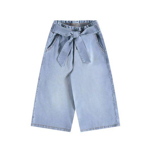 Pantalón Niñas Azul Plateado - Up Baby