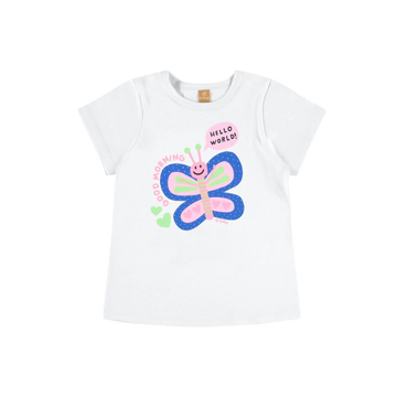 Pijama: Blusa + Shorts Niñas Blanco - Up Baby