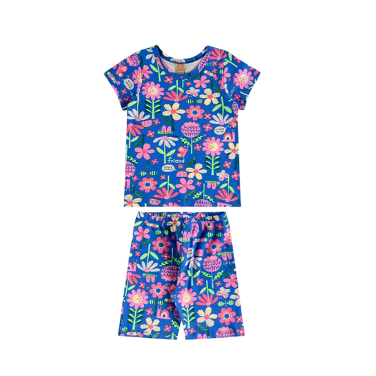 Pijama: Blusa + Shorts Niñas Floral - Up Baby