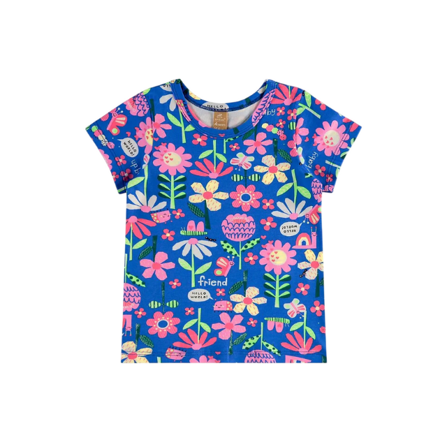 Pijama: Blusa + Shorts Niñas Floral - Up Baby