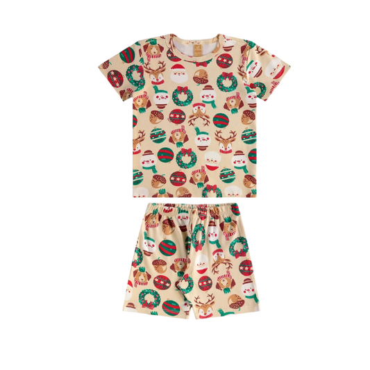 Pijama: Camiseta + Shorts Niños Abstracto - Up Baby