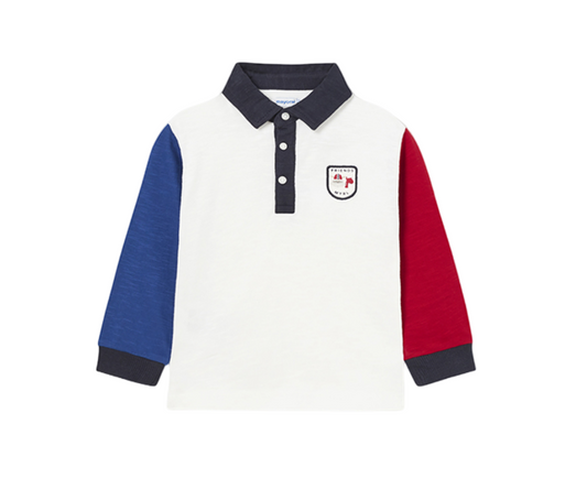 POLO M/L COMBINADO MIEL-MENTA MAYORAL