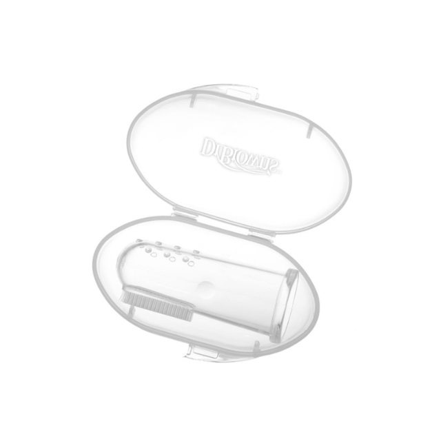 Cepillo De Dientes De Silicona Con Estuche | Transparente - Dr. Browns