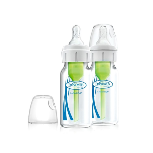 Set x2 Biberones Options Vidrio B/S | 4Oz. - Dr. Bronws