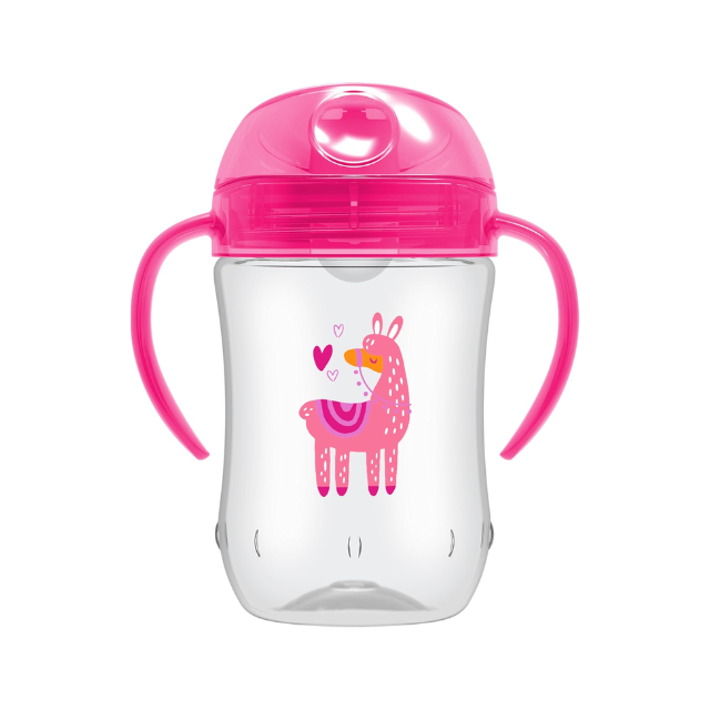 Vaso Con Asas B/ Suave Antiderrame | Rosa - Dr. Browns