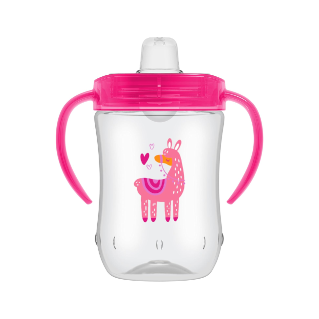 Vaso Con Asas B/ Suave Antiderrame | Rosa - Dr. Browns