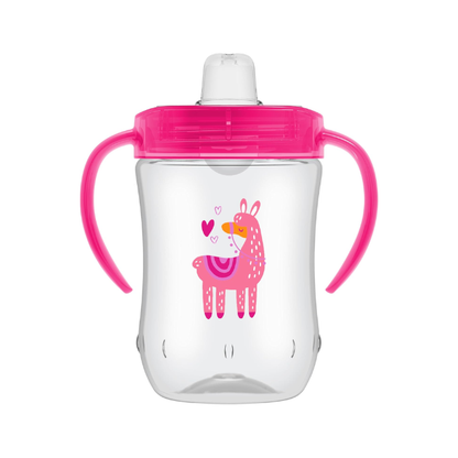 Vaso Con Asas B/ Suave Antiderrame | Rosa - Dr. Browns