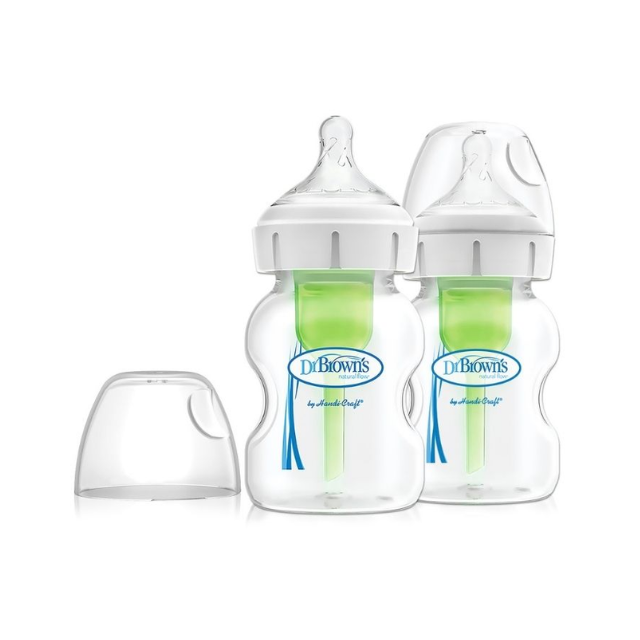 Set x2 Biberones de B/A Polipropileno 5 Oz | Transparente - Dr. Browns