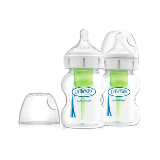 Set x2 Biberones de B/A Polipropileno 5 Oz | Transparente - Dr. Browns