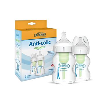 Set x2 Biberones de B/A Polipropileno 5 Oz | Transparente - Dr. Browns