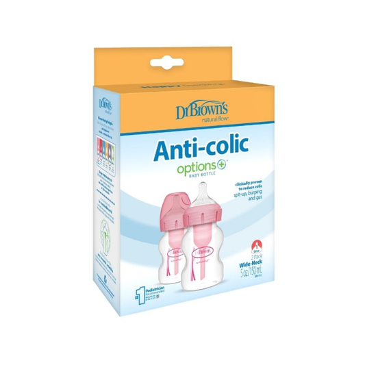 Set x2 Biberones de B/A Polipropileno 5 Oz | Rosado - Dr. Browns